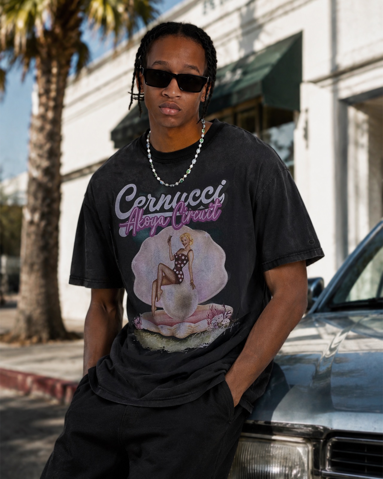 Cernucci — Akoya Circuit pin-up tee